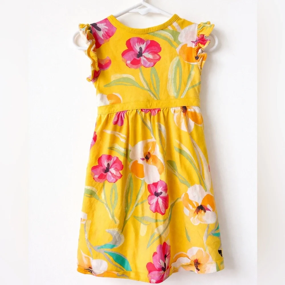 Tea Collection Yellow Floral Dress – Size 4‎ – Bright Spring/Summer